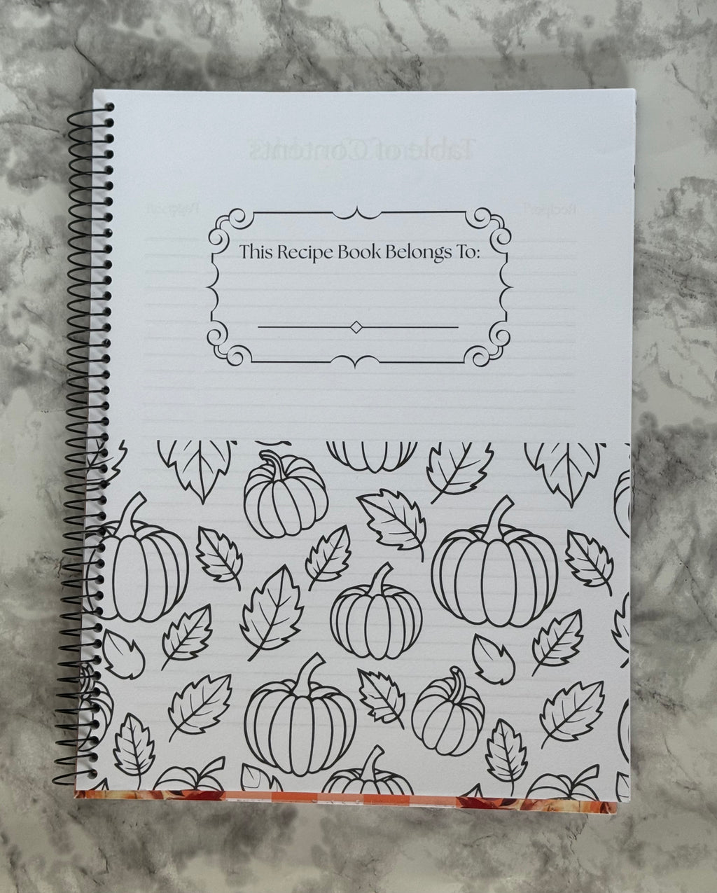 Pumpkin Recipe Notebook