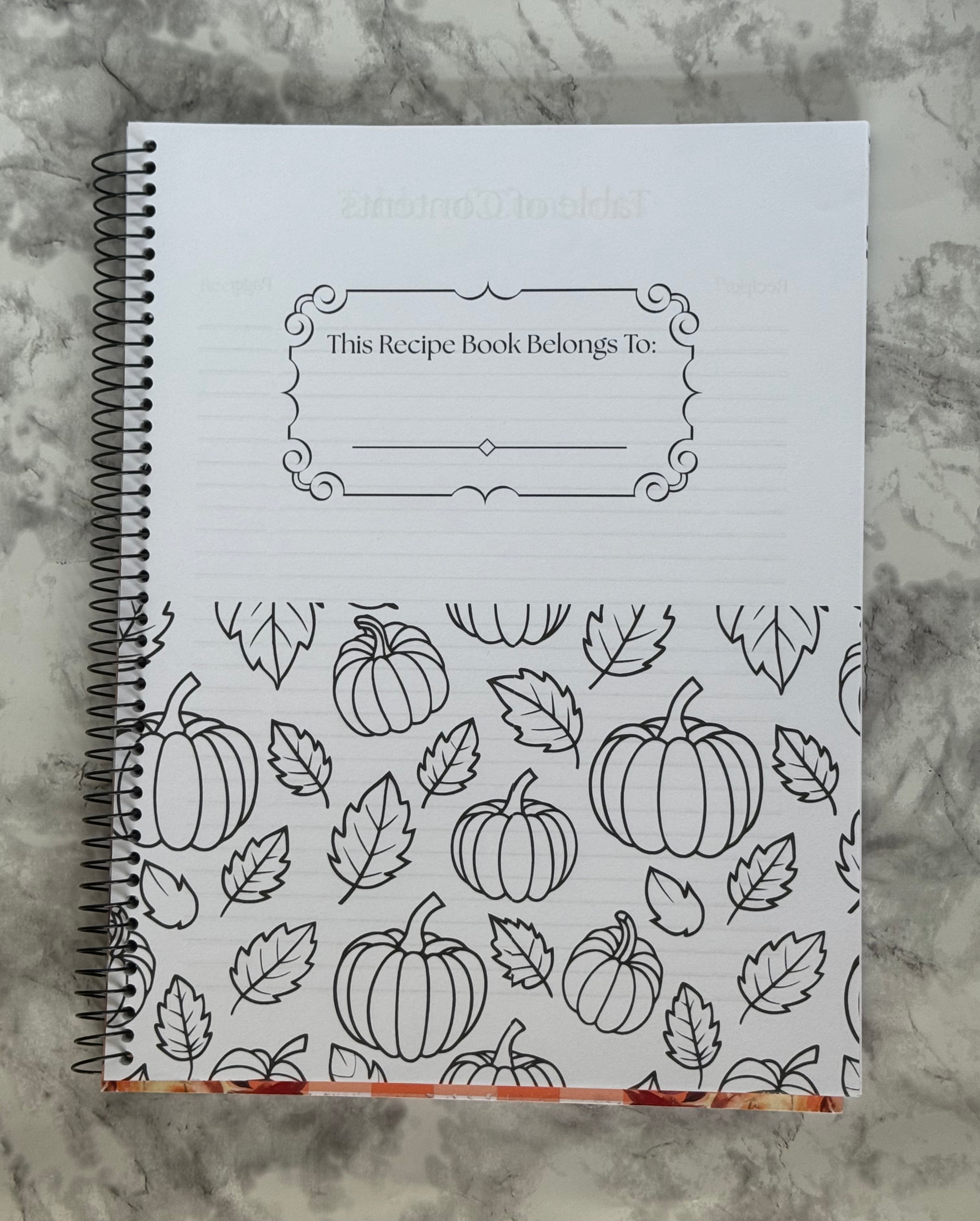 Pumpkin Recipe Notebook